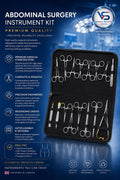 Abdominal Surgery Instrument Kit 15 Pcs-Premium Quality VETROSPECT by VS SURGICAL PRODUCTS LONDON