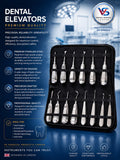Dental Elevator Set 14 Pcs Professional Surgical Kit in Premium CASE-VETROSPECT-by VS SURGICAL PRODUCTS UK